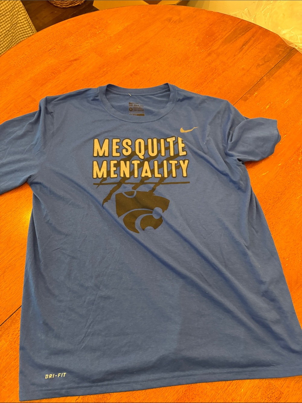 Nike Blue 'Mesquite Mentality' Short Sleeve Dri-FIT Tee